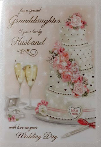 Picture of GRANDDAUGHTER & HUSBAND WEDDING CARD